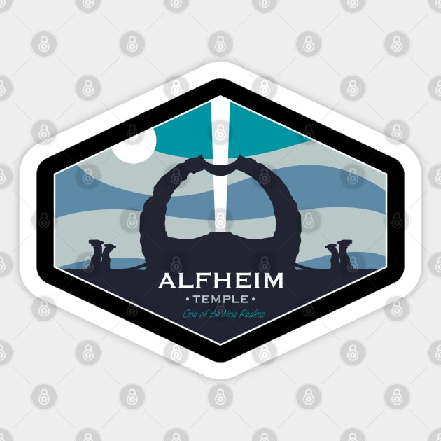 Alfheim Sticker by Malakian Art